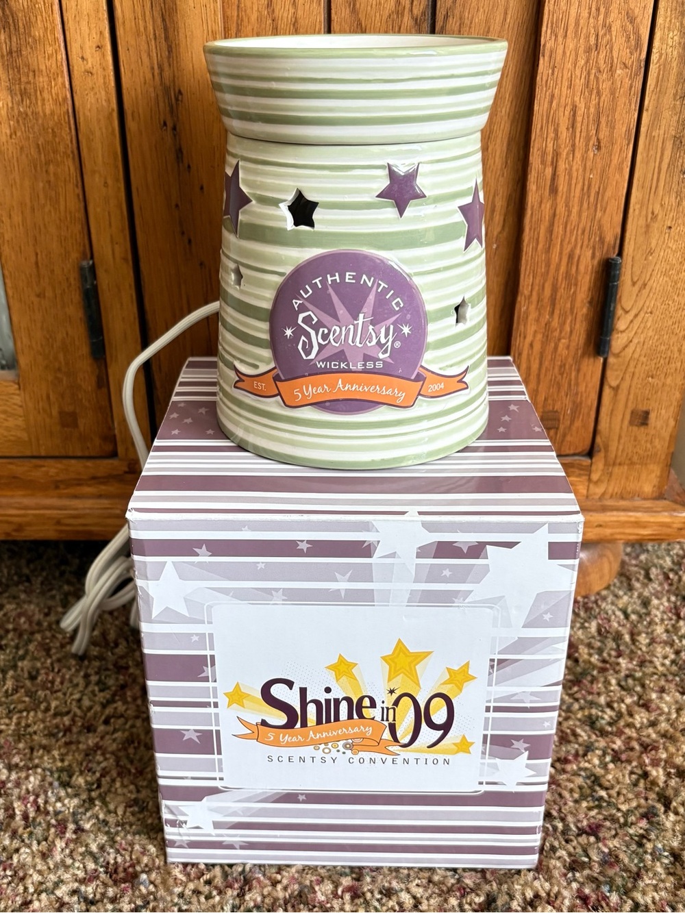 RARE Scentsy Shine In 09 Warmer 5th Anniversary Convention Exclusive 1/2000